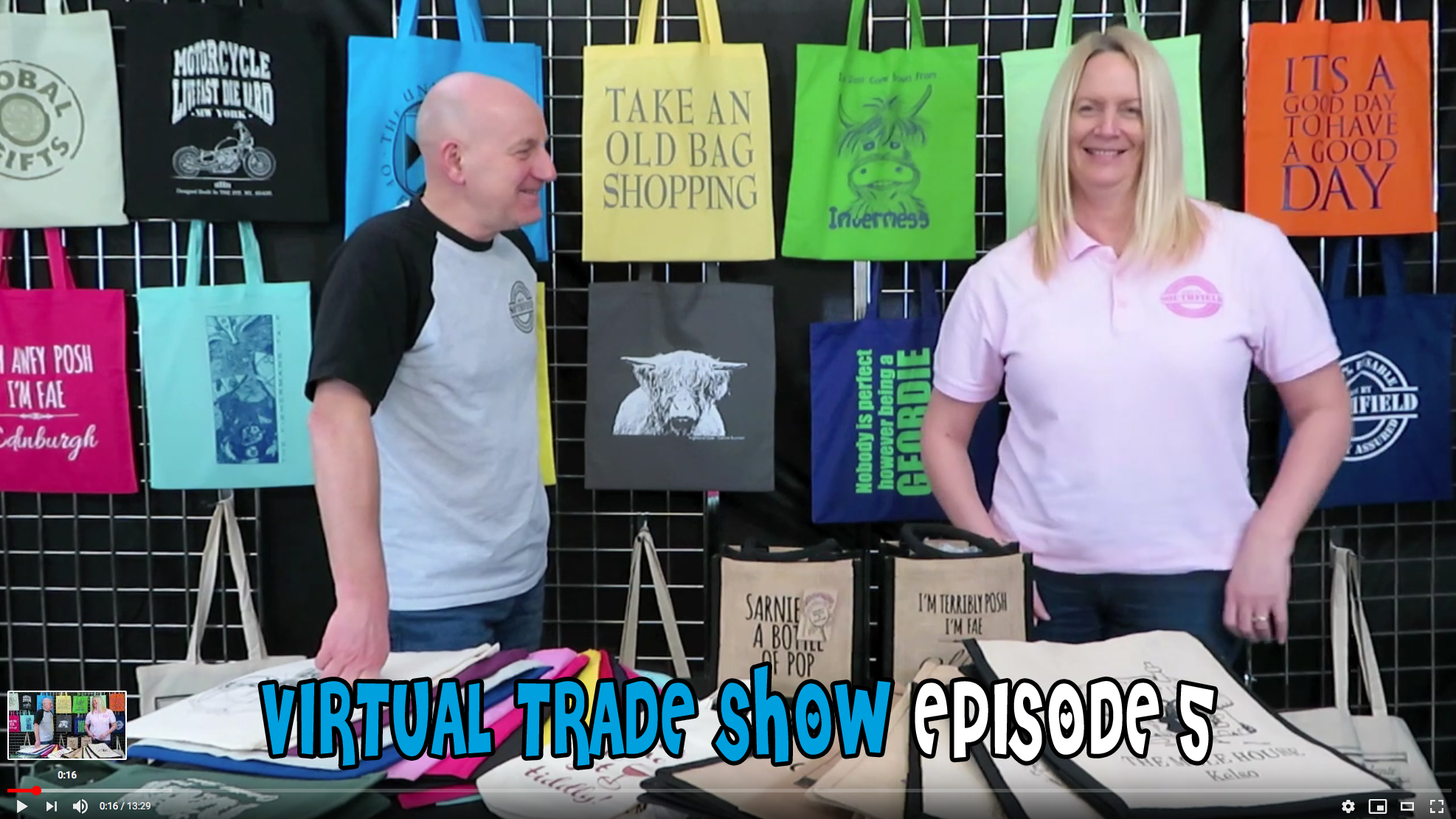 Virtual Trade show Shopper bags